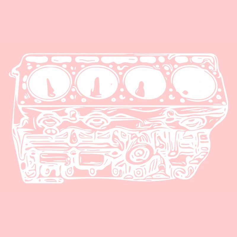 Engine block cylinder displacement fan