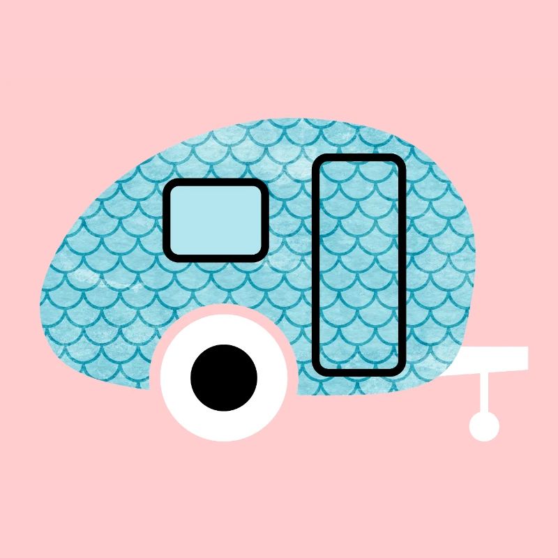 Caravan Fish Camping Caravan Shed Pattern