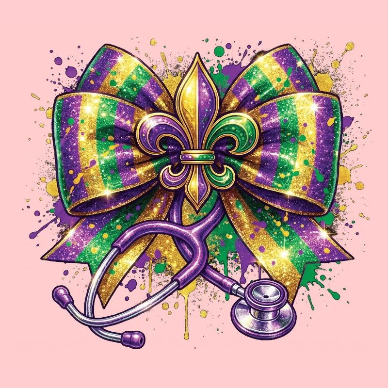 Mardi Gras Krankenschwester Doktorin Fleur De Lys