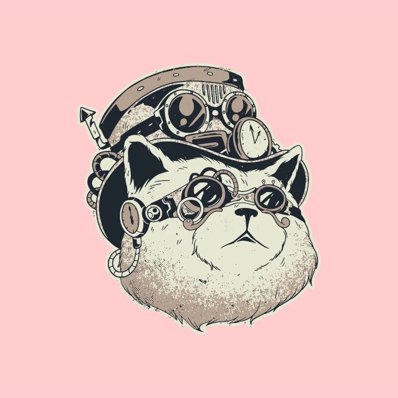 Steampunk-Katze