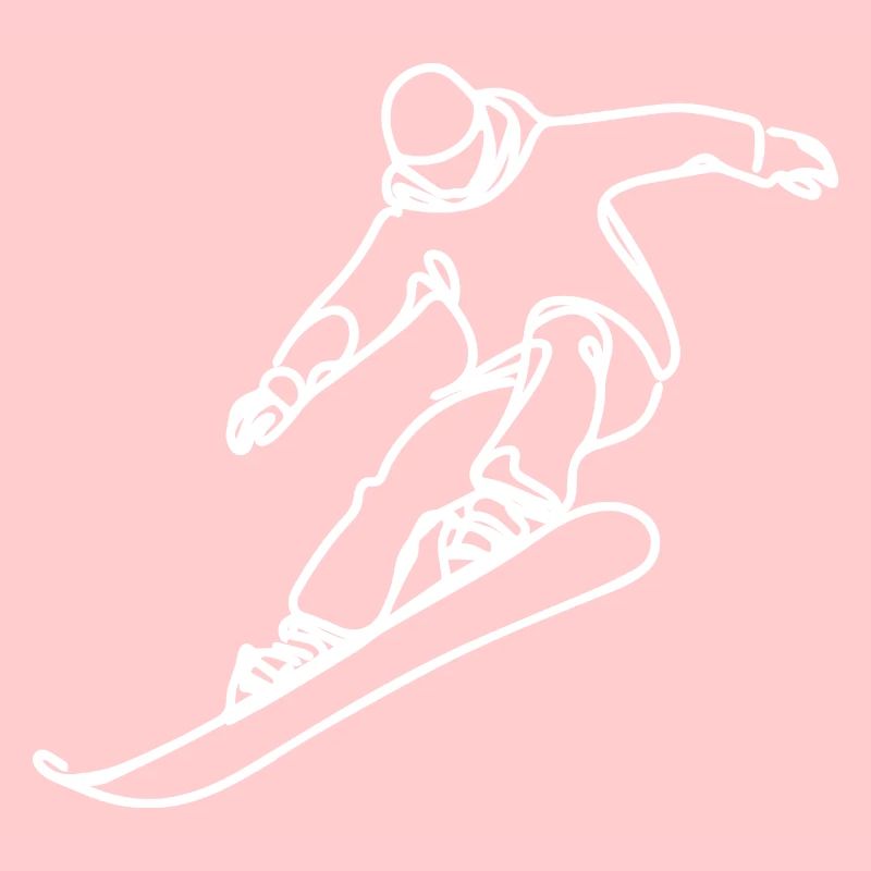 Dessin de snowboarder
