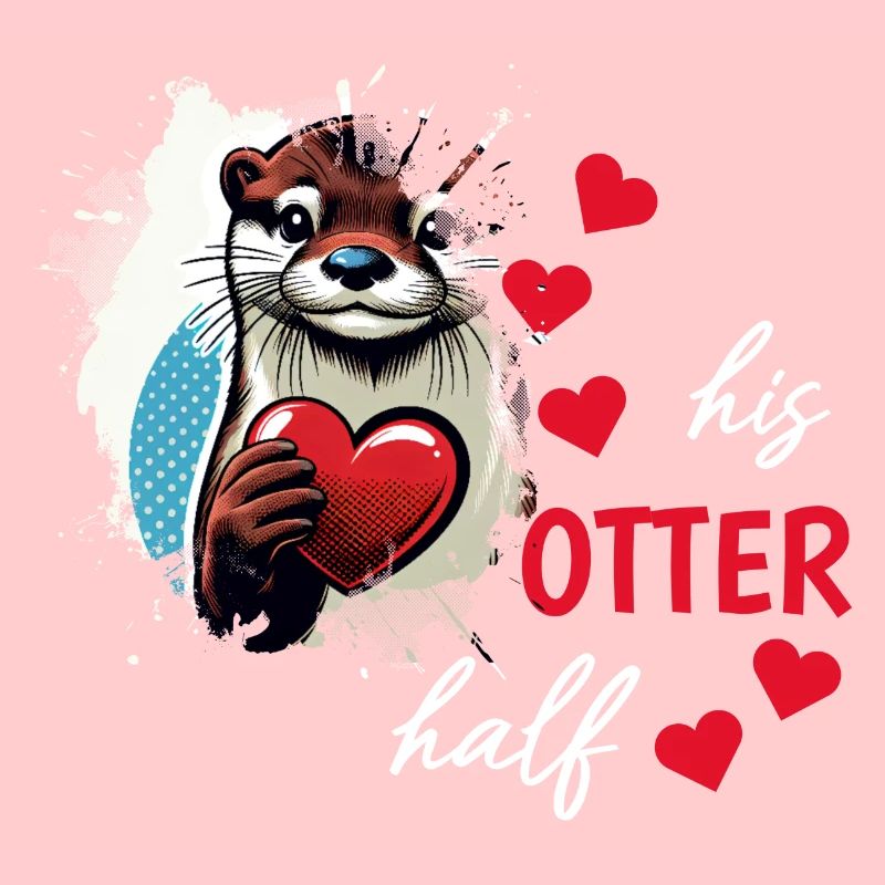 Otter half liebe geschenk