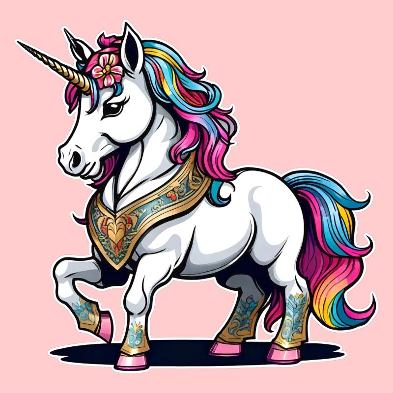 Licorne arc-en-ciel