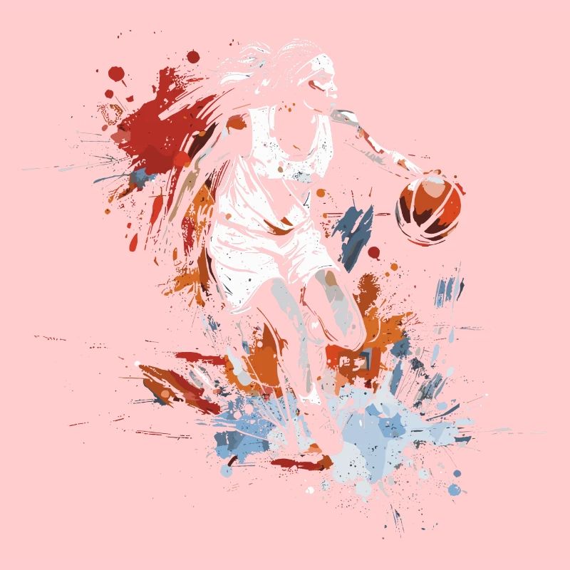 Graffiti d’une joueuse de basket-ball
