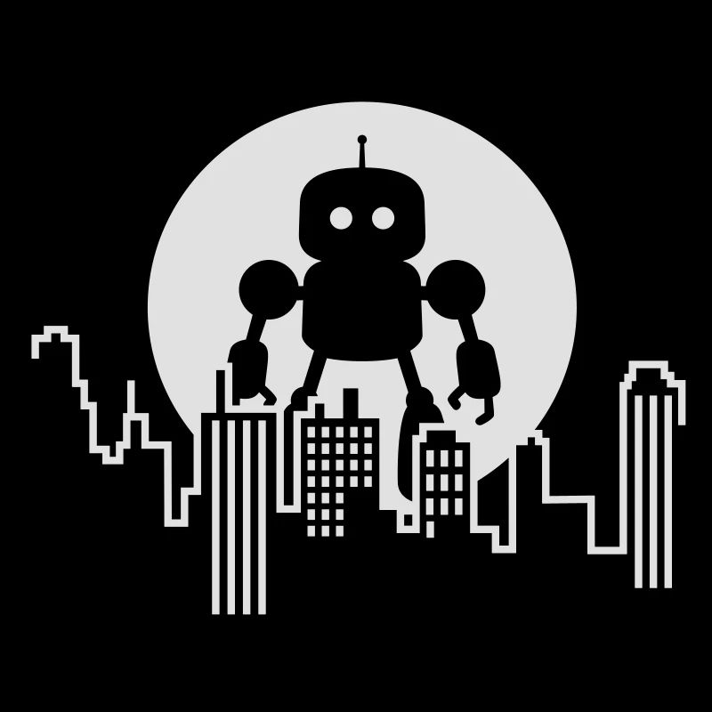 Futuristische Robot Skyline – Android