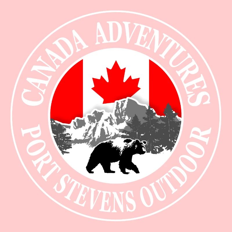 Canada Adventures - Drapeau canadien & grizzly