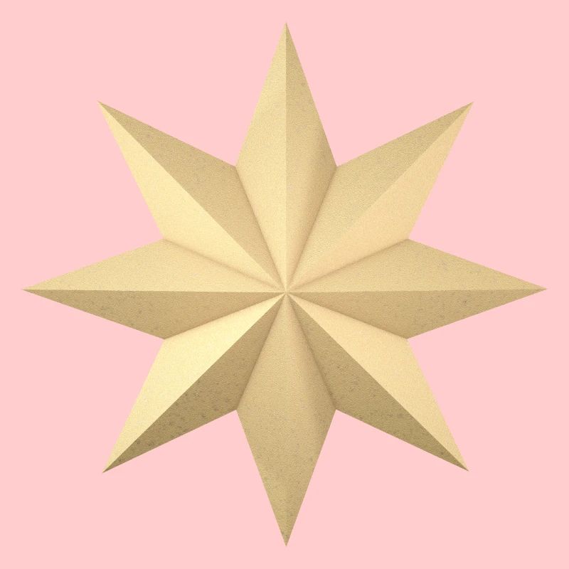 Étoile de noël 3d
