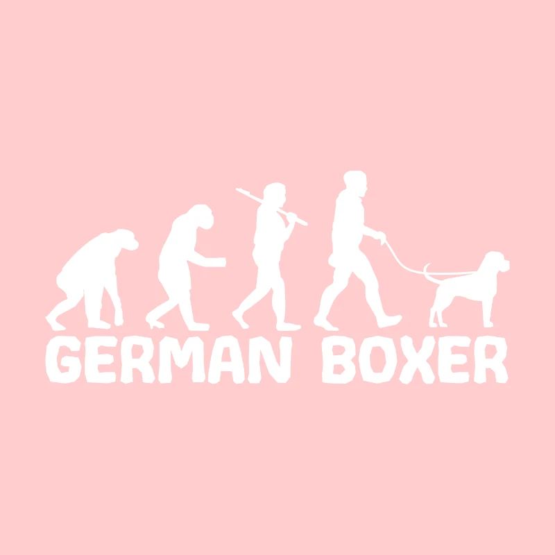 Deutsche Boxer Hundebesitzer Gassi Evolution