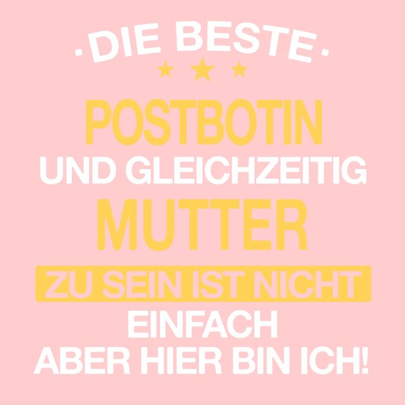 Postbotin Briefträgerin Post Paketdienst Spruch