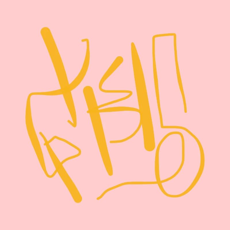 Ligne de serpent orange sur T-shirt / pull