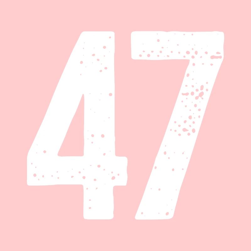 47 Numéros Blanc