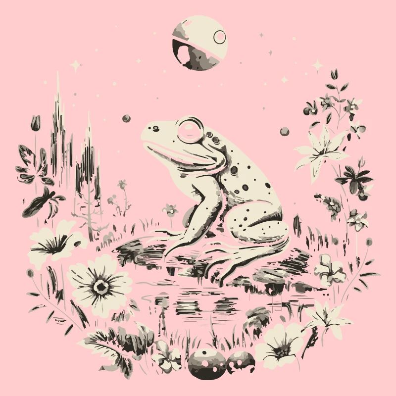 frosch cottagecore mond