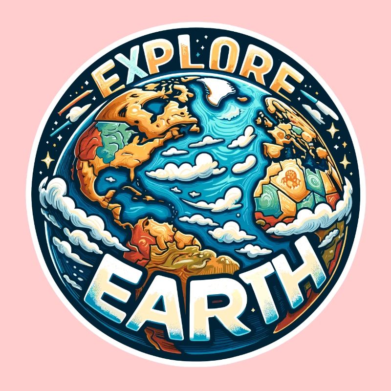 Explore Earth - Earth Illustration