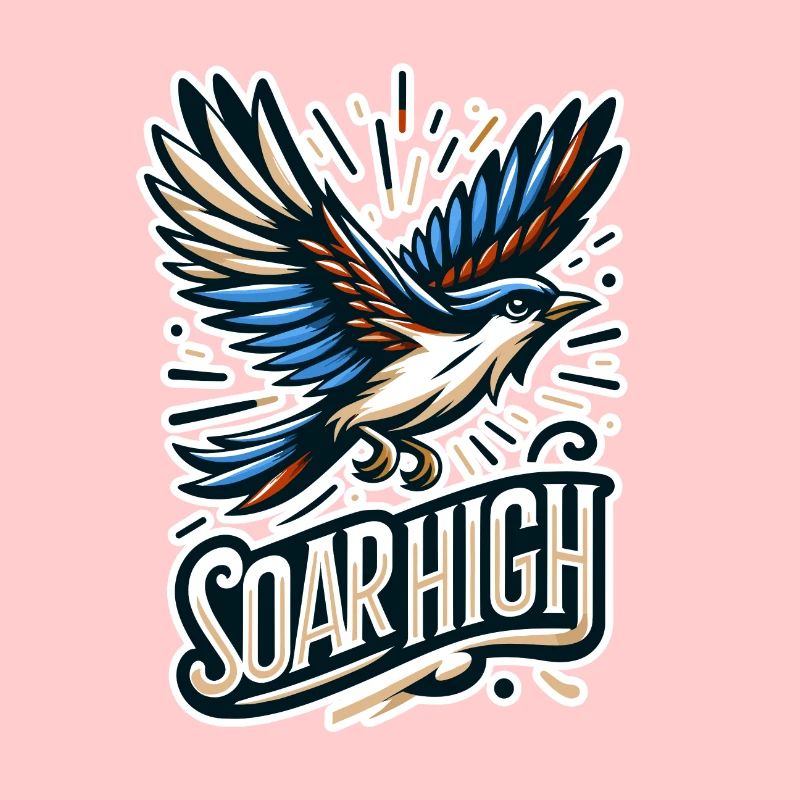Soar High - Vogel Illustration