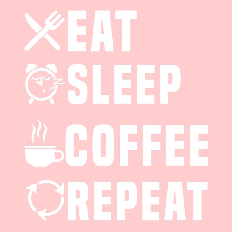manger dormir café répéter