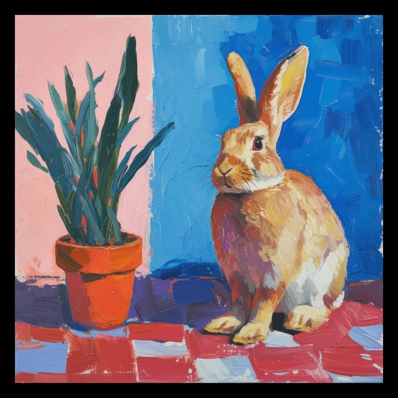 bunny, rabbit, colorful, animal, gift