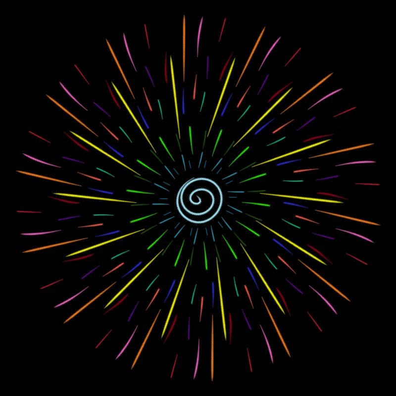 Regenbogen Abstrakter Stern