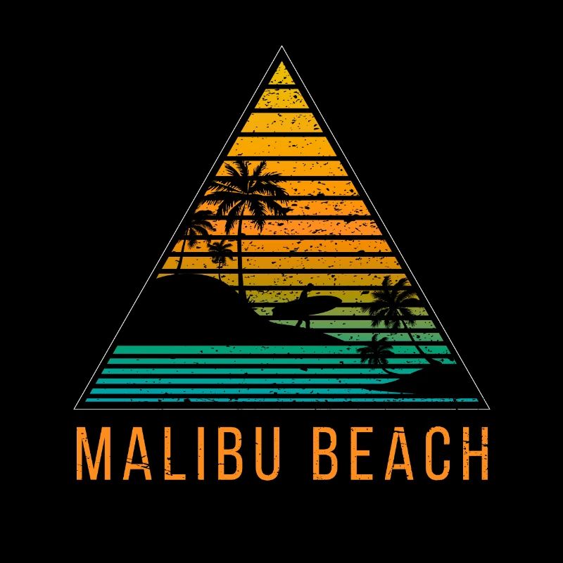 Surf sur la plage de Malibu