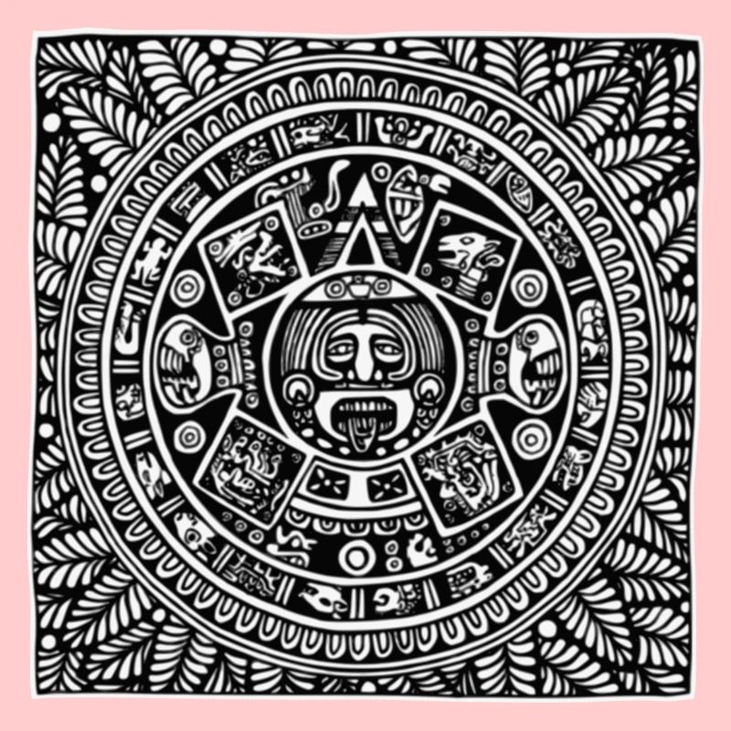 Zentangle Maya Kalender