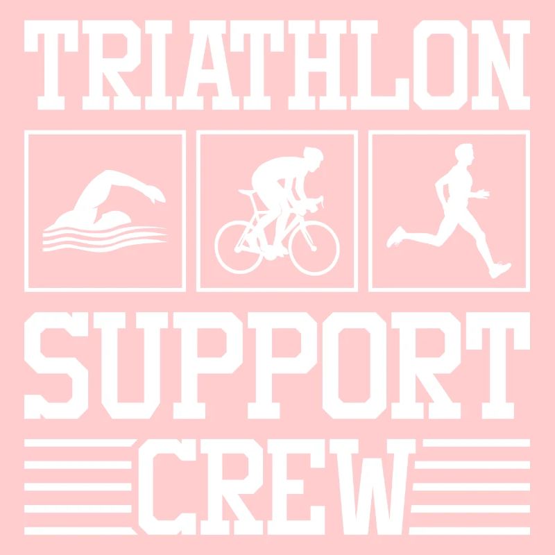 Triathlon Support Crew Natation Cyclisme Course à pied