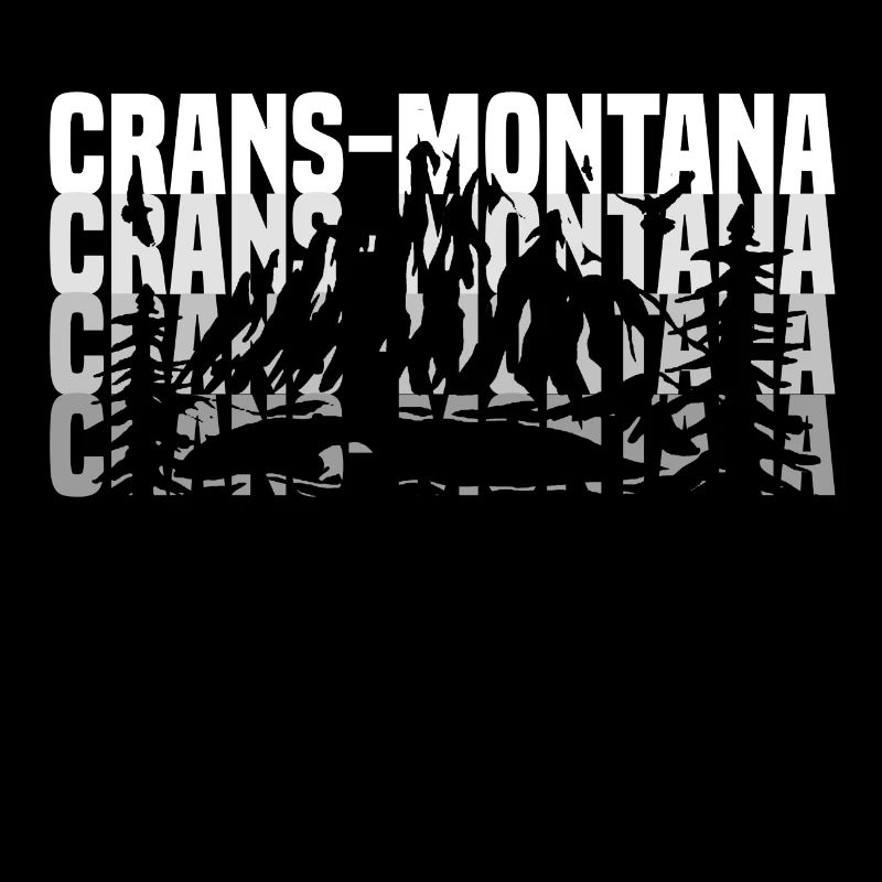 crans Montana noir blanc