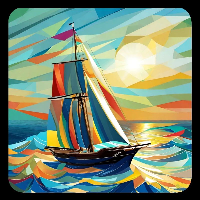 Ship and sunshine