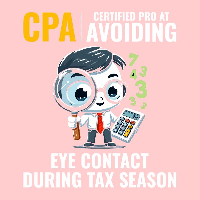 CPA : Number Ninja Esquivant le contact visuel Comptable