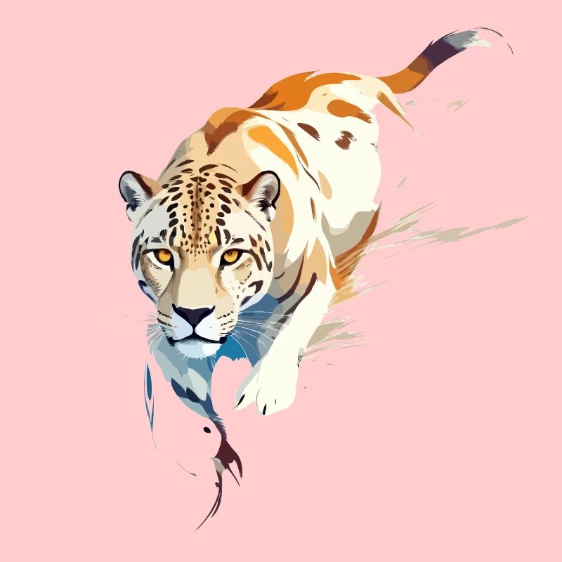 Leopard Vector Art with Vibrant Illustration