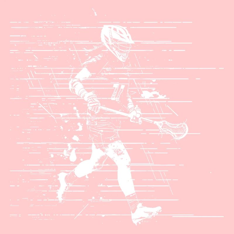 Lacrosse Player Drawing