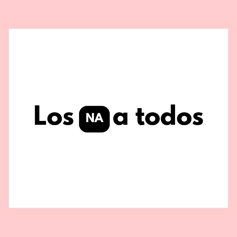 NA in black box between letters