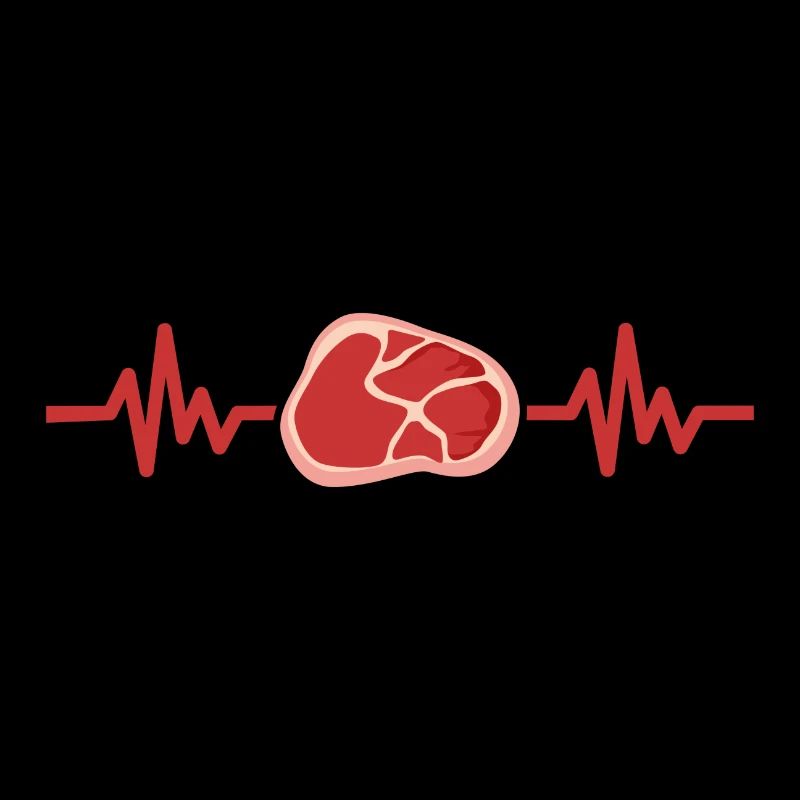 Fleisch Grillsaison Pulse Herzschlag Geschenk