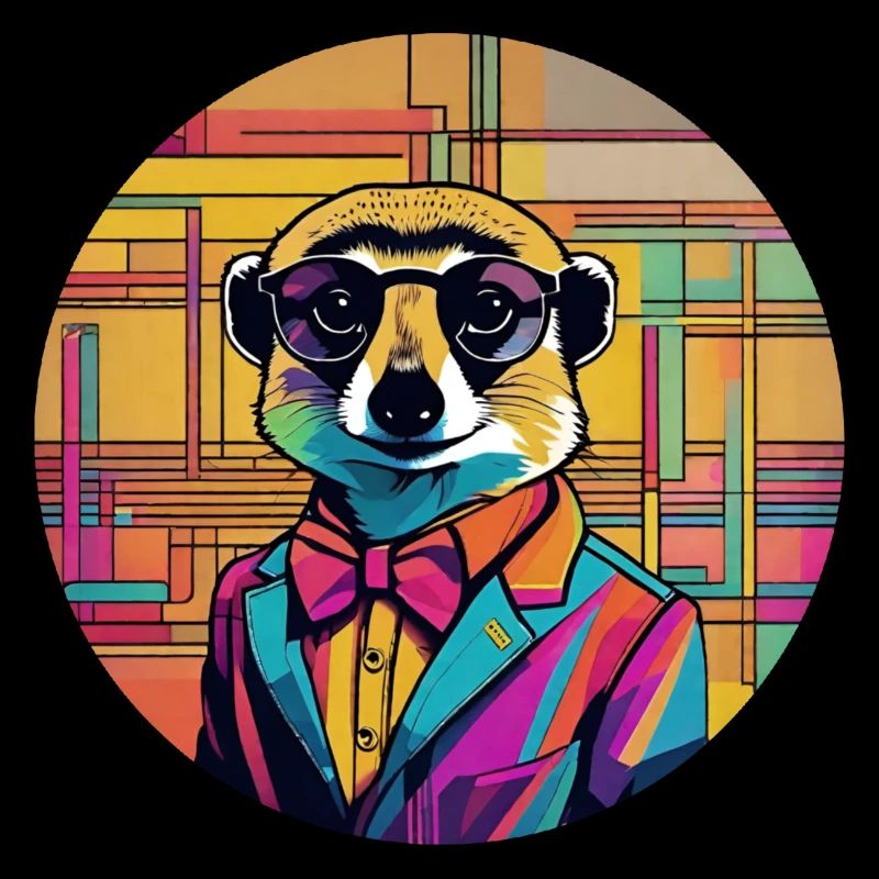 Suricate cool avec des lunettes de soleil