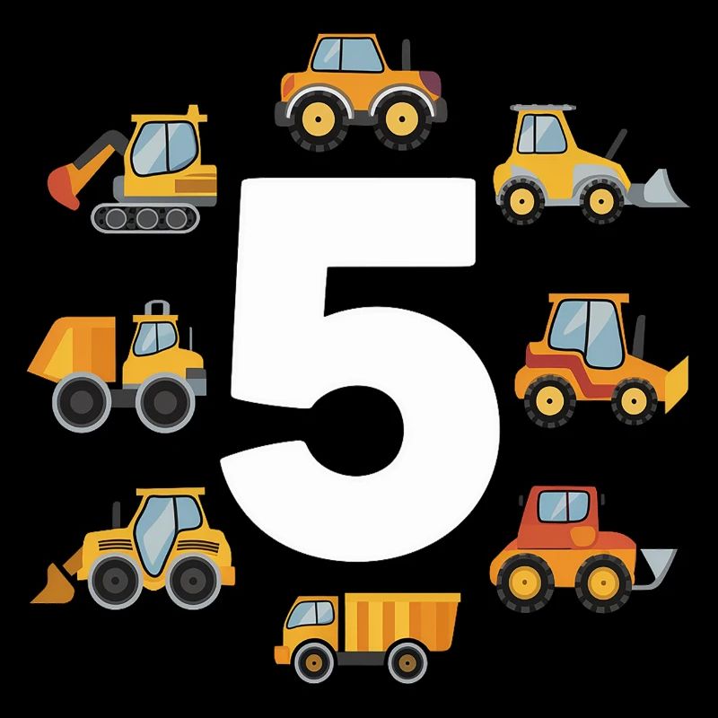 Construction site - 5 years - 5th birthday