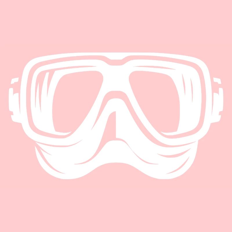 Simple Diving Goggles Logo Style