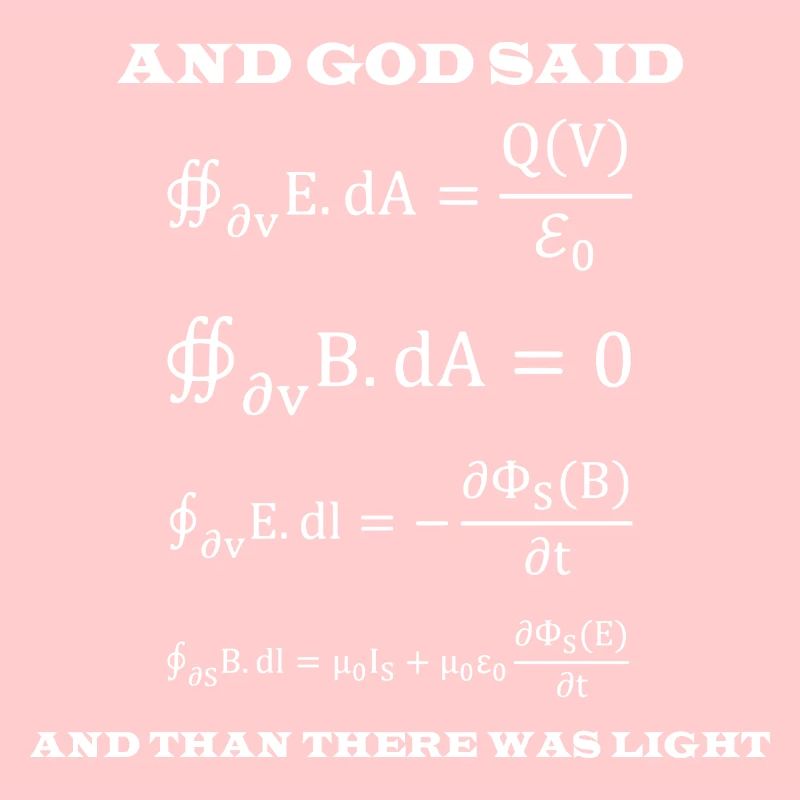 And god said Professor gift physics school atom