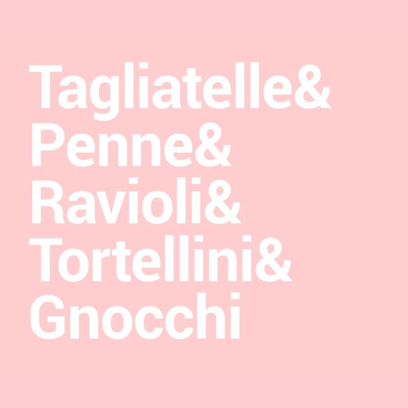 Pasta Culinary Typography Design