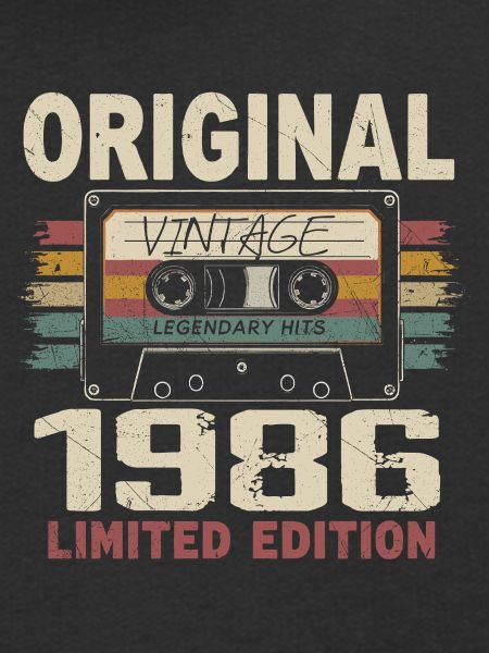 1986 Verjaardagscadeau 1986 Vintage 1986 Retro