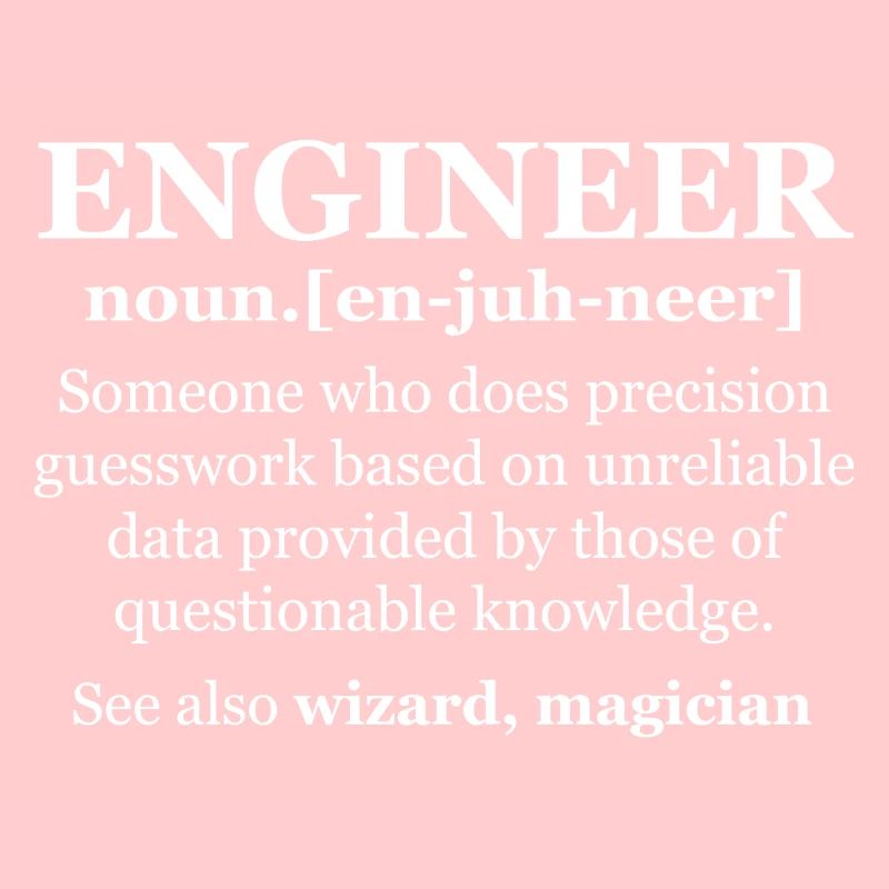 Funny engineer motif