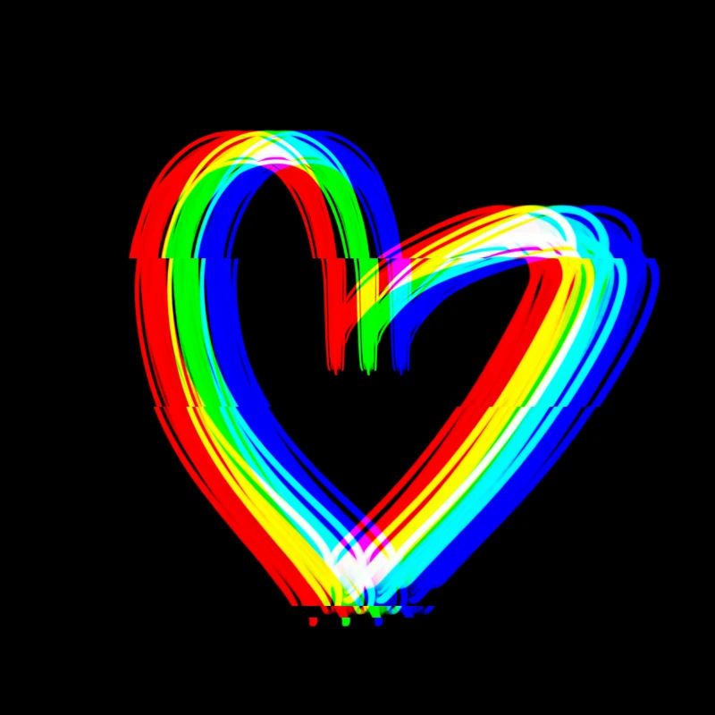 herz effekt 3d symbol liebe