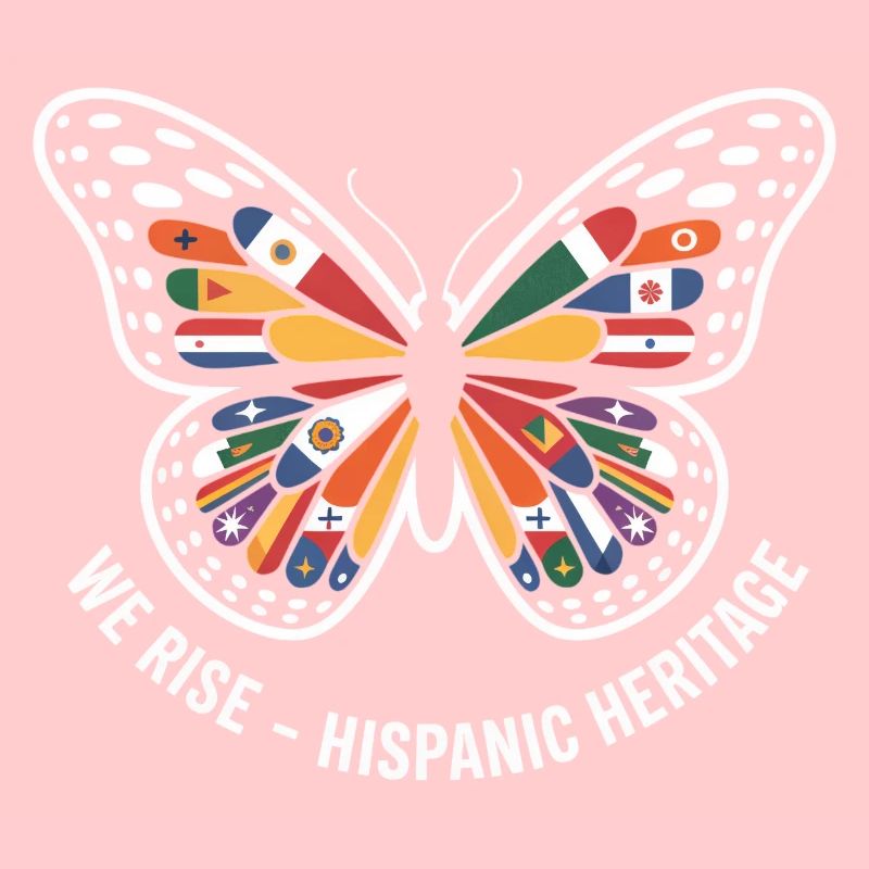 We Rise Hispanic Heritage Butterfly