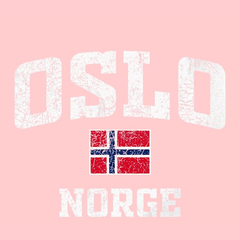 Tee de drapeau vieilli de l’Oslo Norge