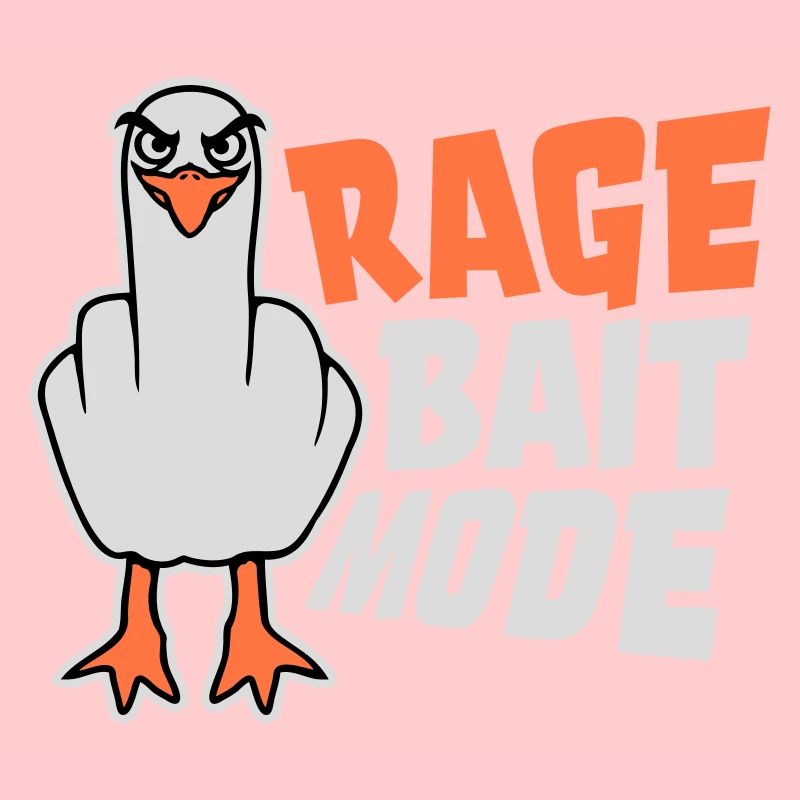 Rage Bait Mode Möwe Vogel Böse Lustig Provokation