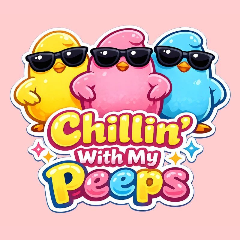 Relaxer avec mes gars Joyeuses Pâques Pâques Poussin