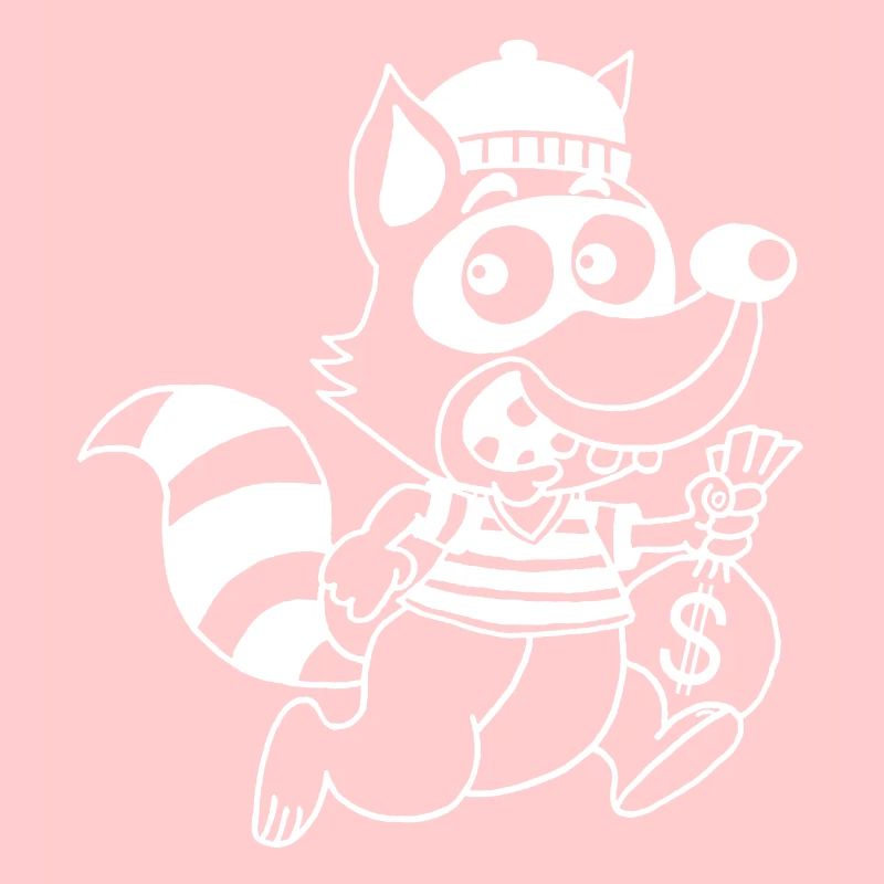 Thief Raccoon (White)