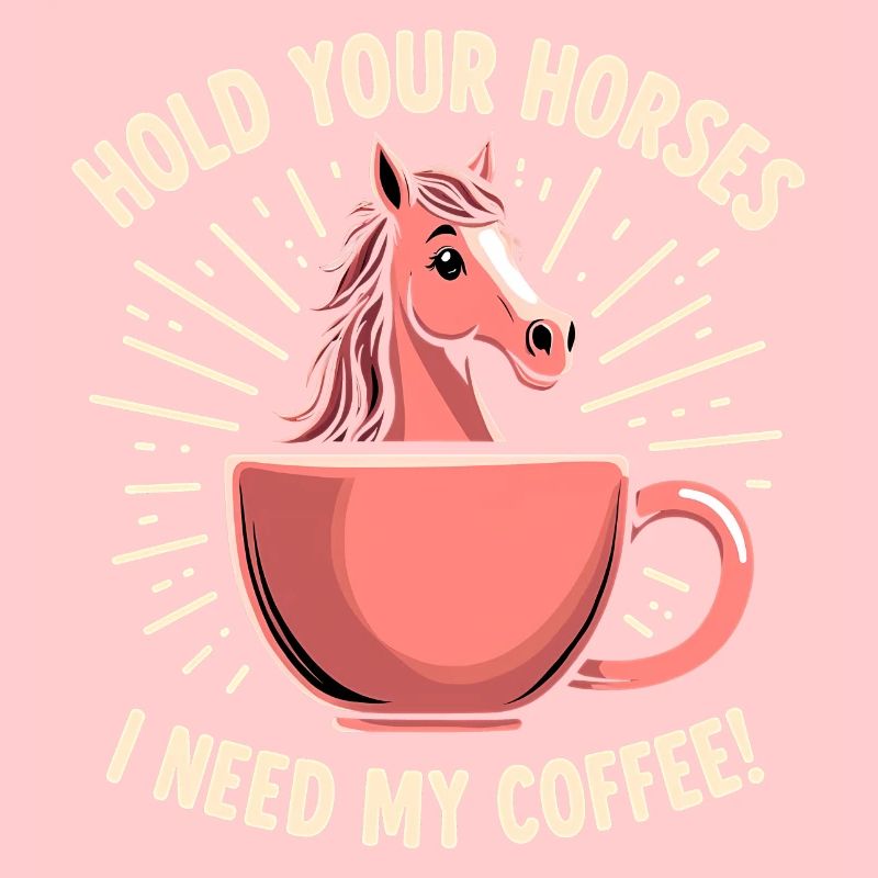 Horses hold - coffee necessary