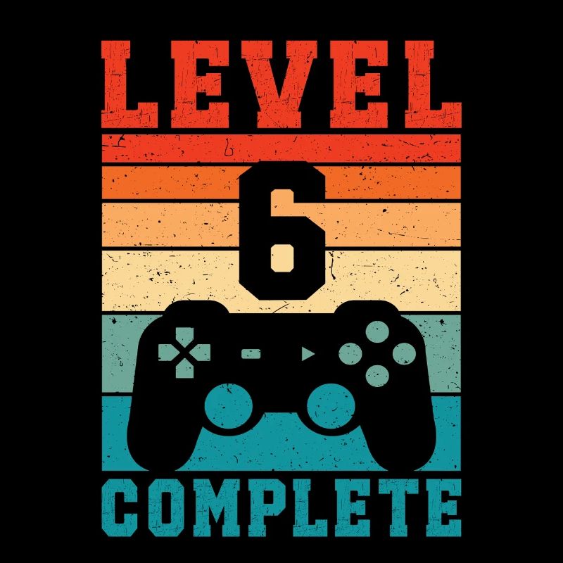 6th Birthday Level 6 Complete 6 Years Gamer