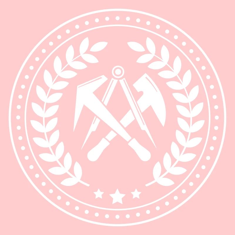 Couvreur d’enseignes de guilde avec couronne de laurier