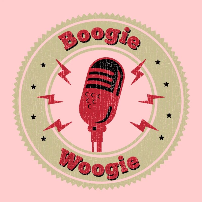 Boogie Woogie Vintage Mikrofon Geschenk