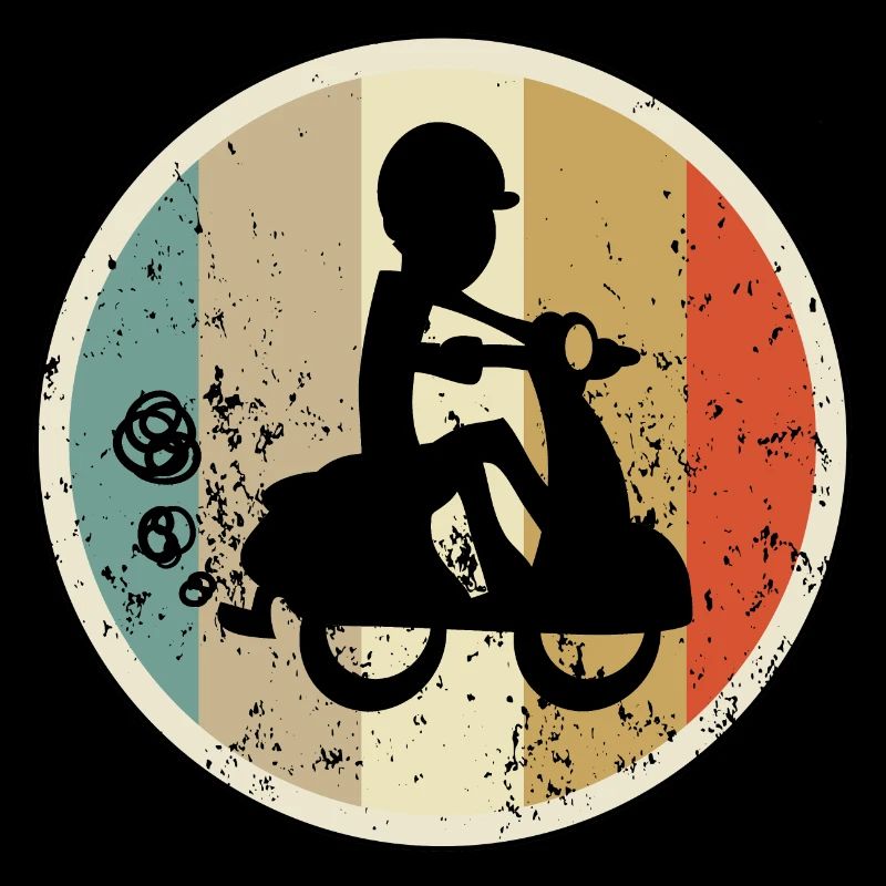 Mopedfahrer Motorrollerfahrer Moped Motorroller