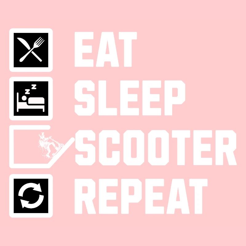 Scooter Design - Manger dormir scooter Répéter